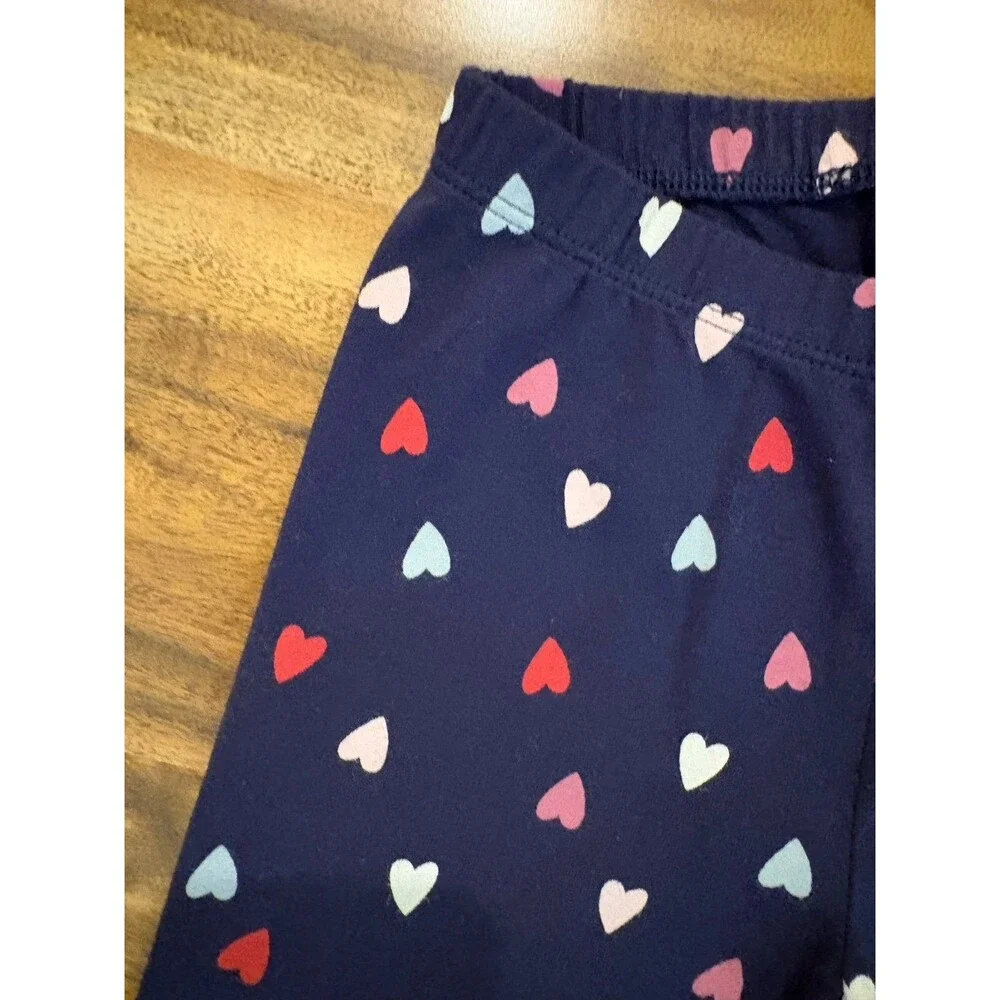 NWT/NWOT Girls Leggings, Old Navy and Carters, Navy, Pink, Hearts, Size 4T
